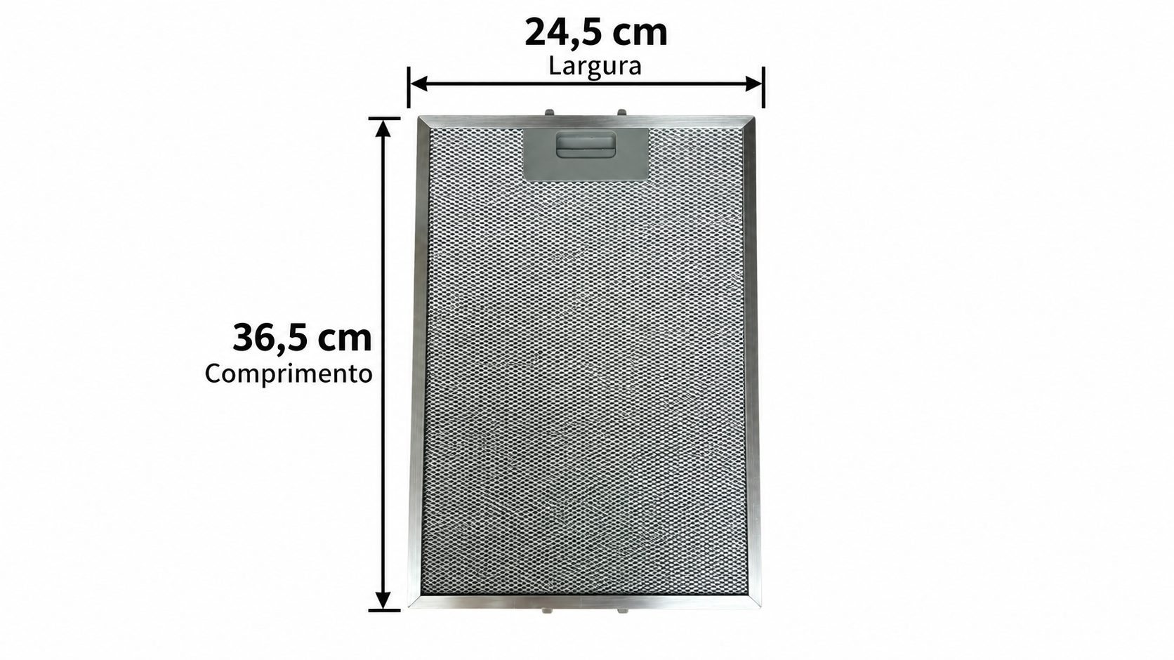 Kit 3 Filtros Metálicos para Coifa Kitchens 36,5 x 24,5 cm - Imagem 2